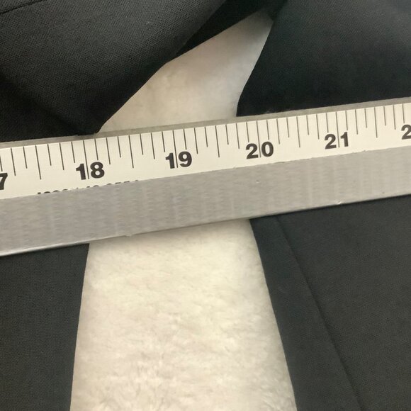 Ann Taylor Blazer Women Size 6 Wool Blend Stretch Black Lined 2 Button - Picture 7 of 9